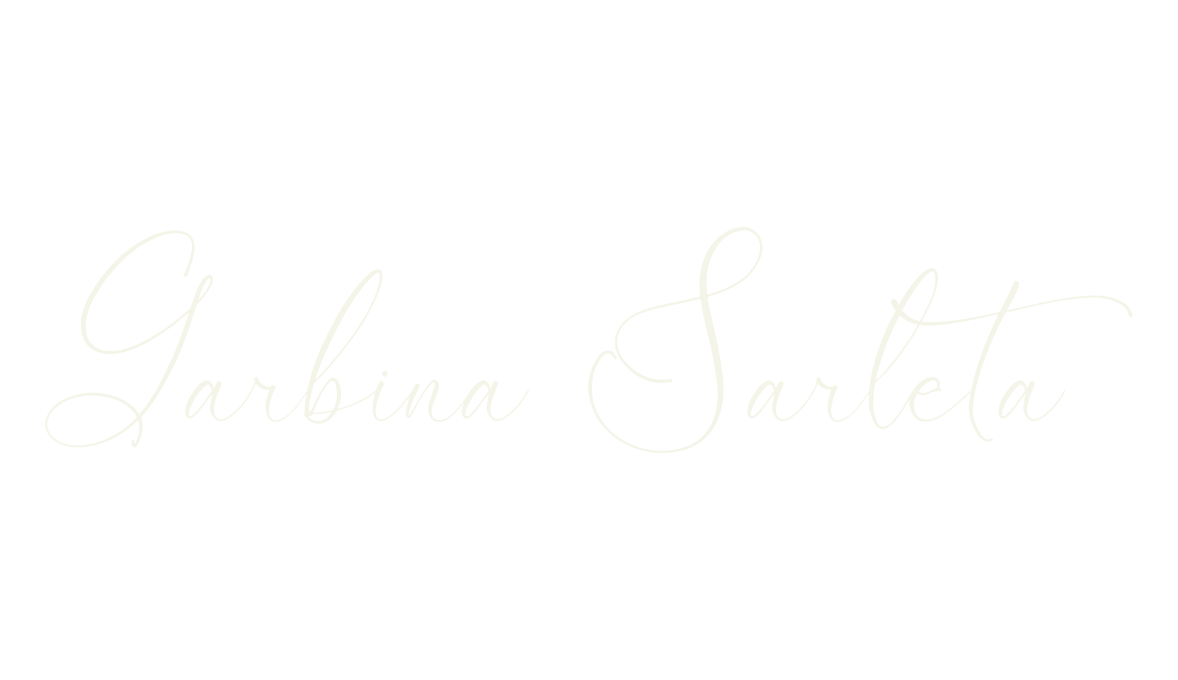 Garbina Sarleta, script font preview