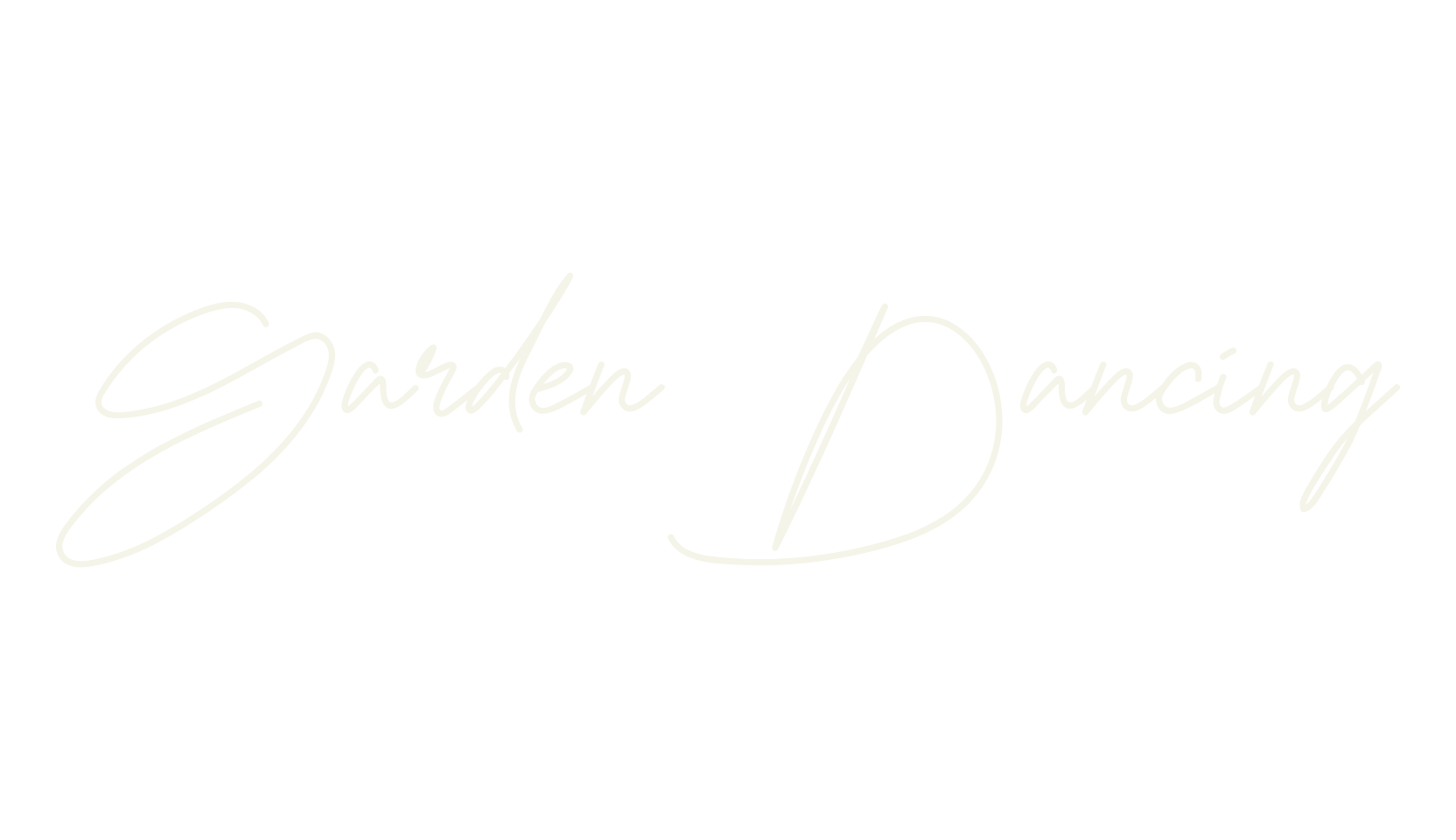Garden Dancing, handwriting font preview