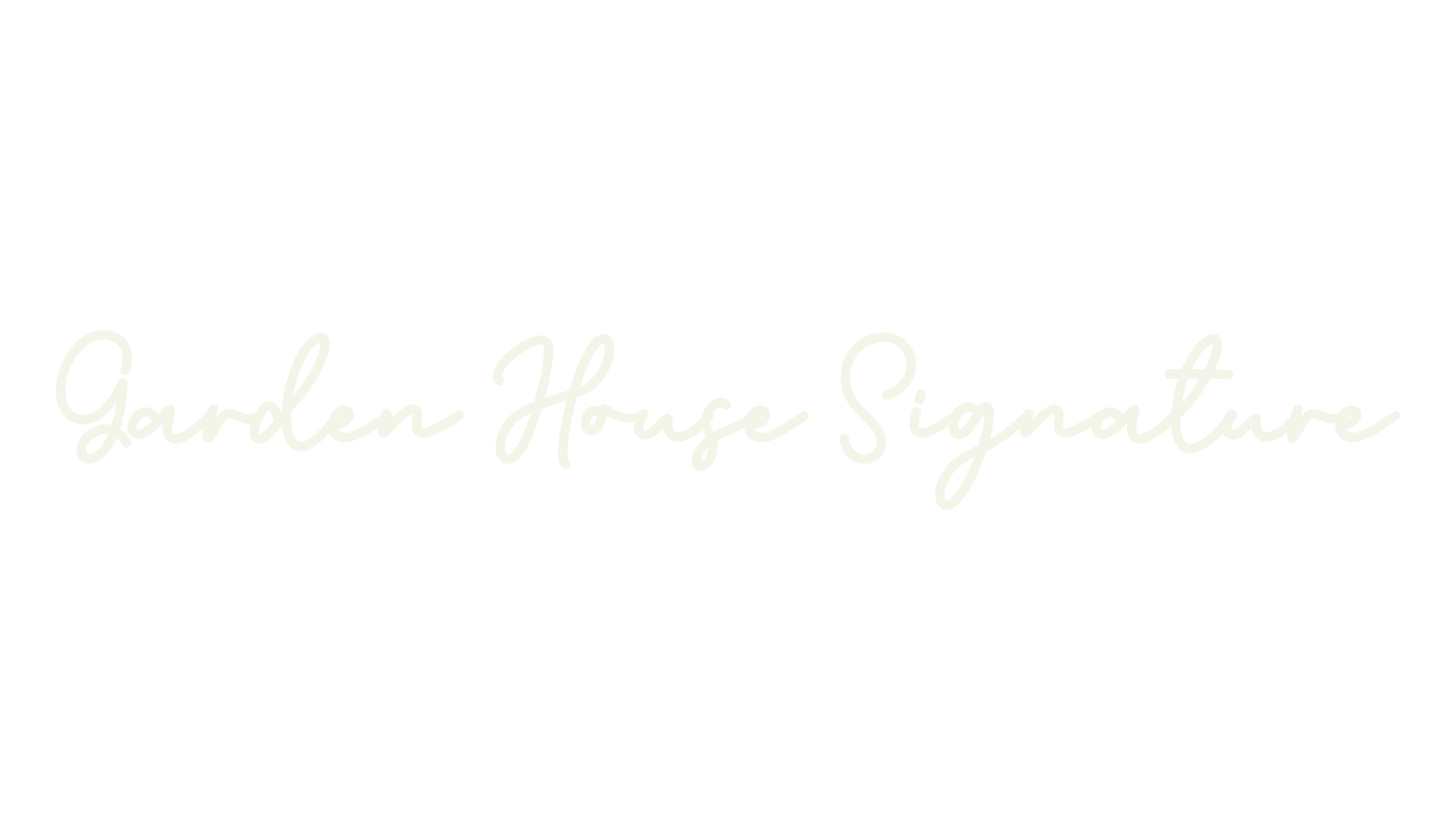 Garden House Signature, cute font preview
