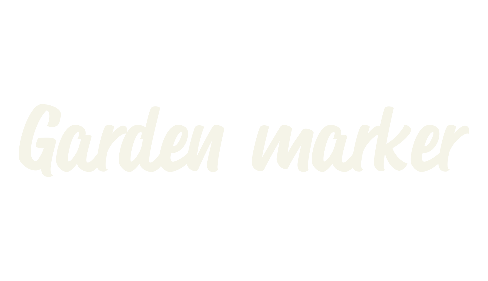 Garden marker, hand lettering font preview