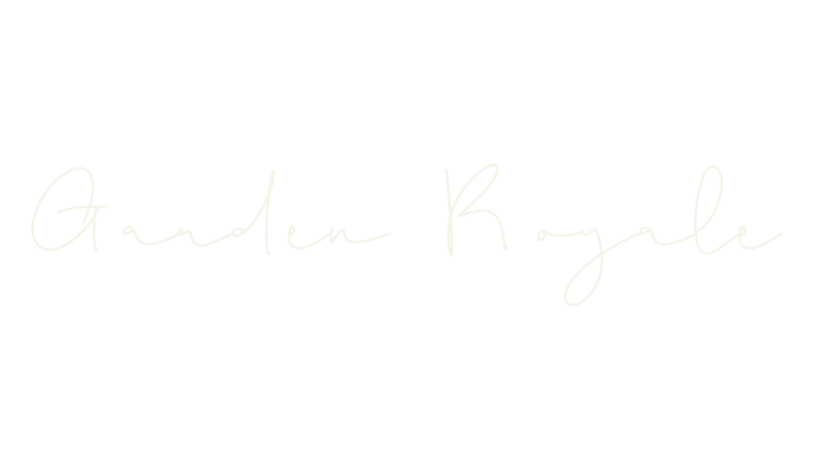 Garden Royale, calligraphy font preview
