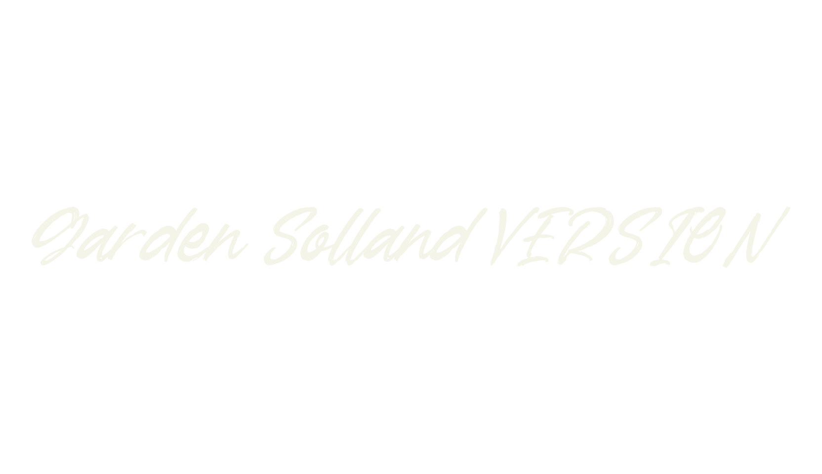 Garden Solland VERSION, script font preview