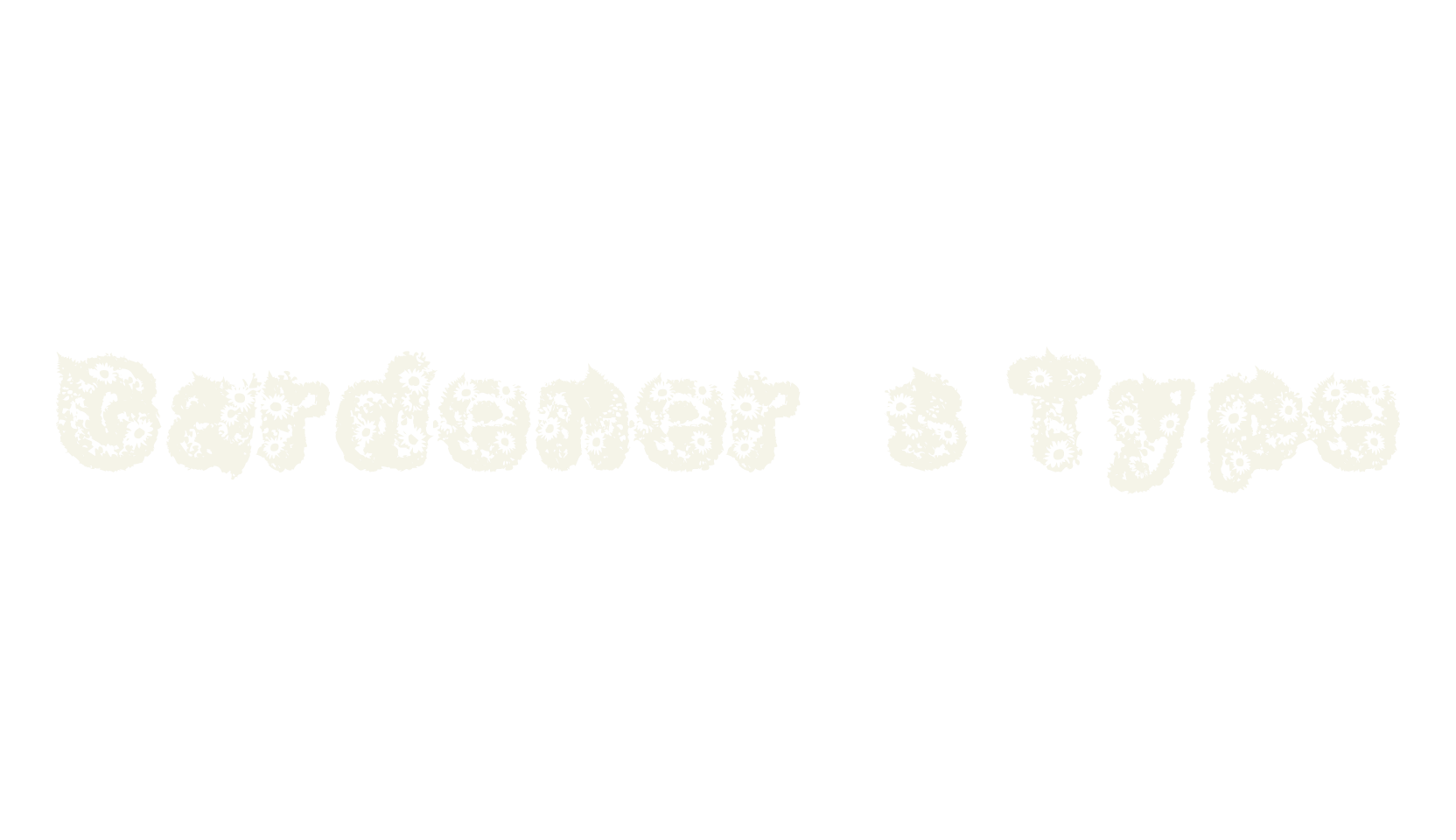 Gardener 's Type, display market font preview