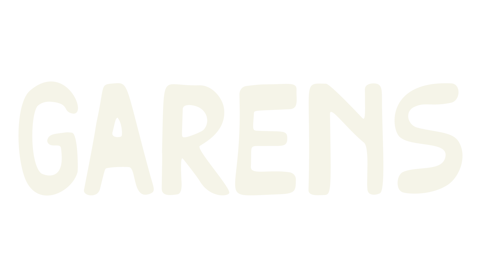 Garens, handwriting font preview