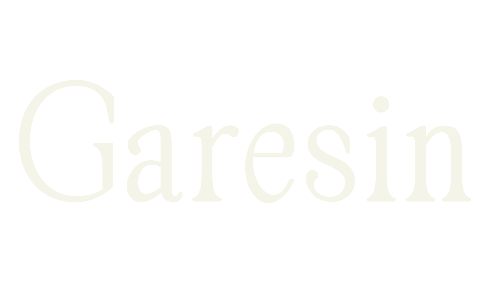 Garesin, serif font preview