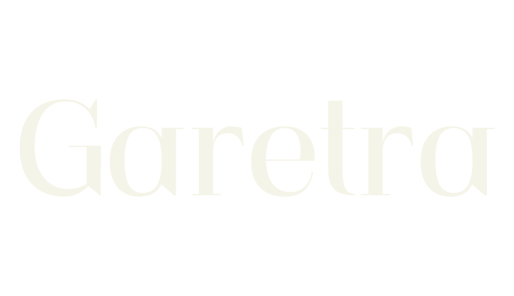 Garetra, serif font preview