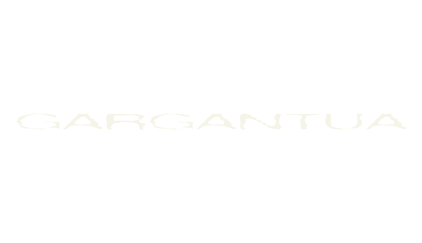 Gargantua, wide font preview