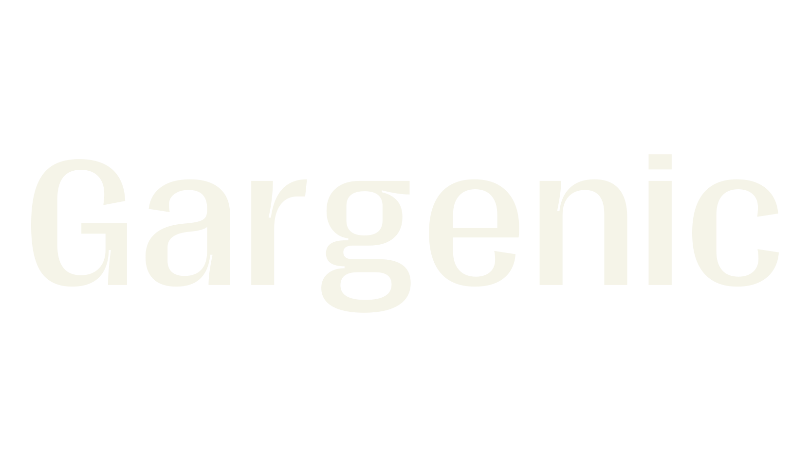 Gargenic, bold font preview