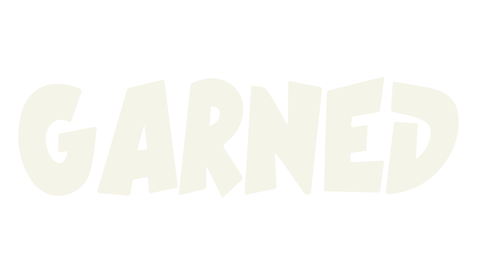 Garned, bold font preview