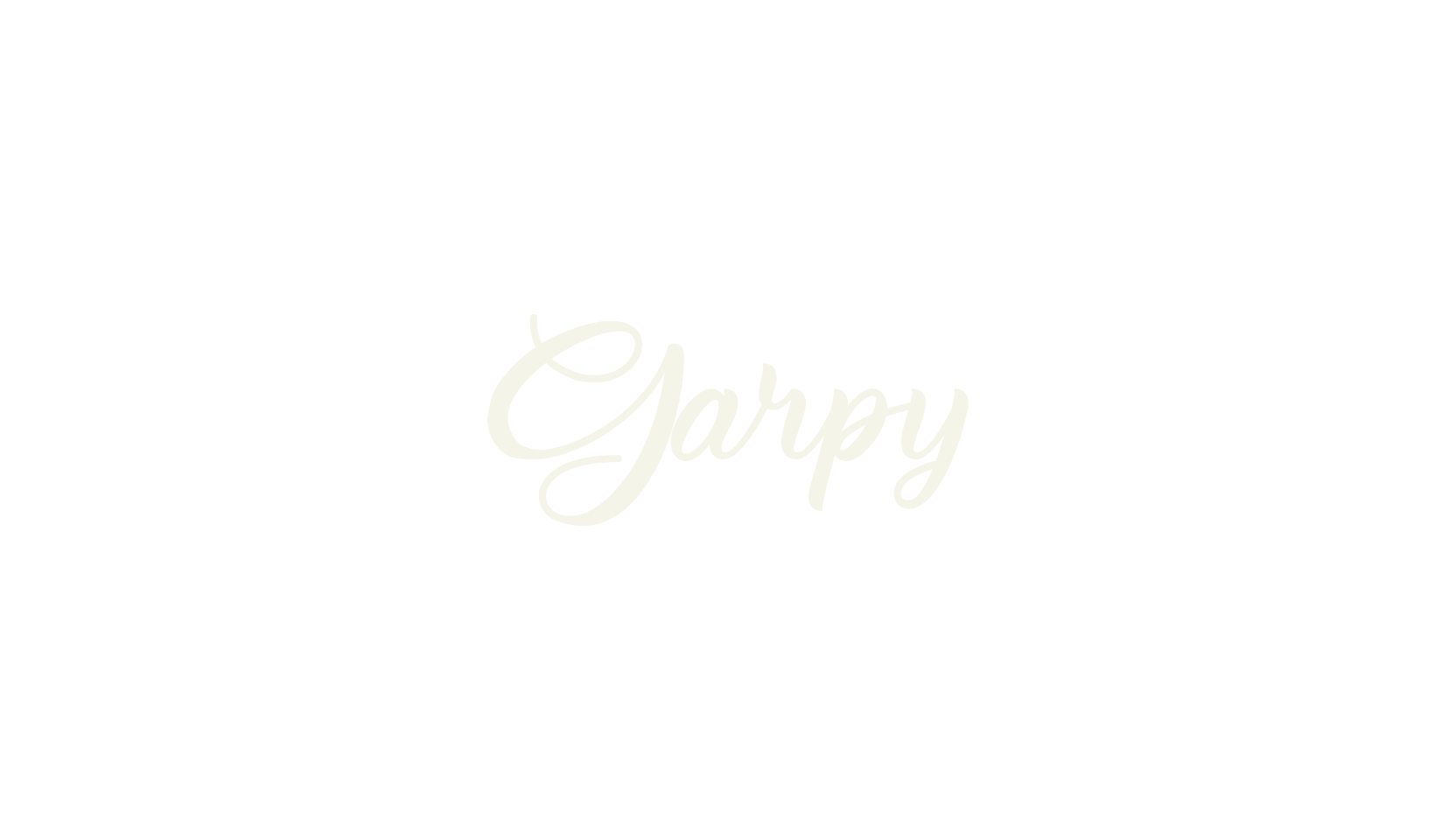 Garpy, cursive font preview