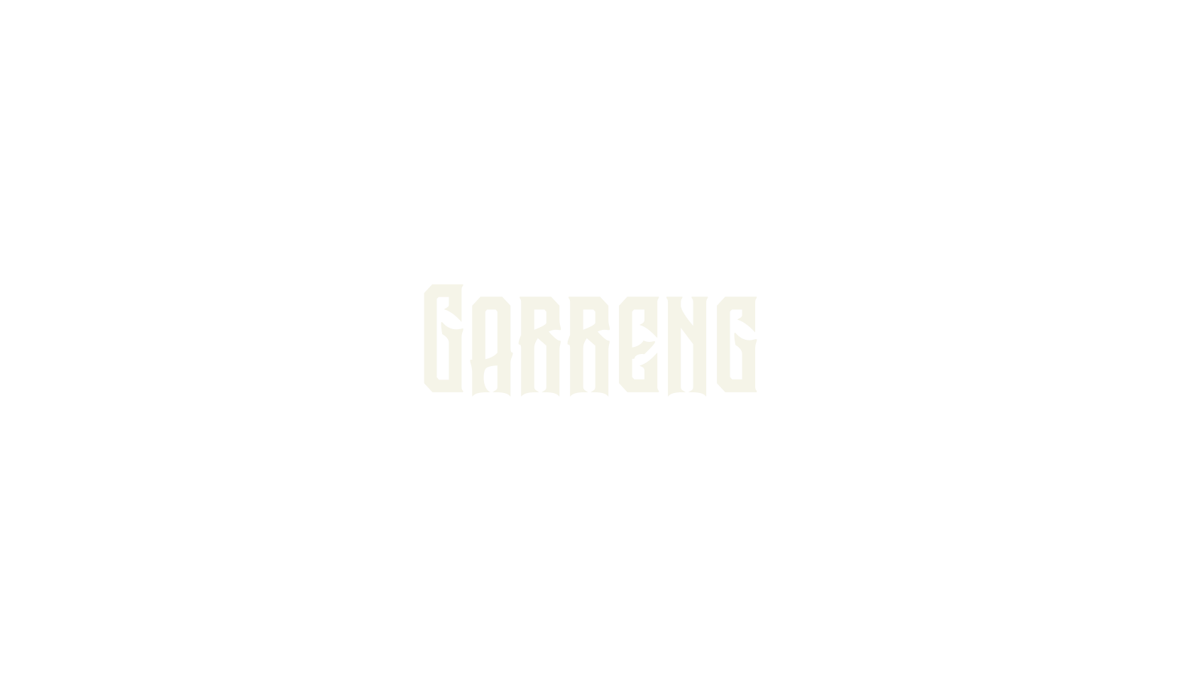 Garreng, gothic font preview