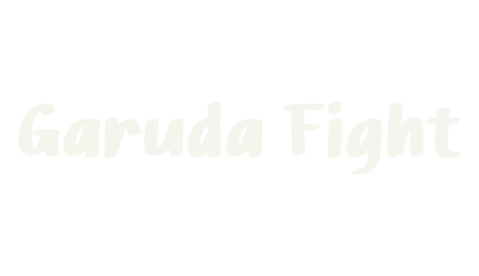 Garuda Fight, handwriting font preview