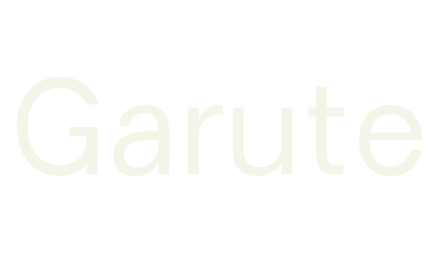 Garute, sans serif font preview