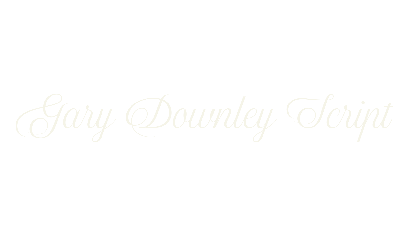 Gary Downley Script, fashion script font preview