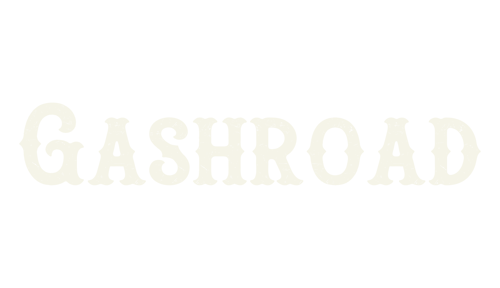 Gashroad, wild west font preview