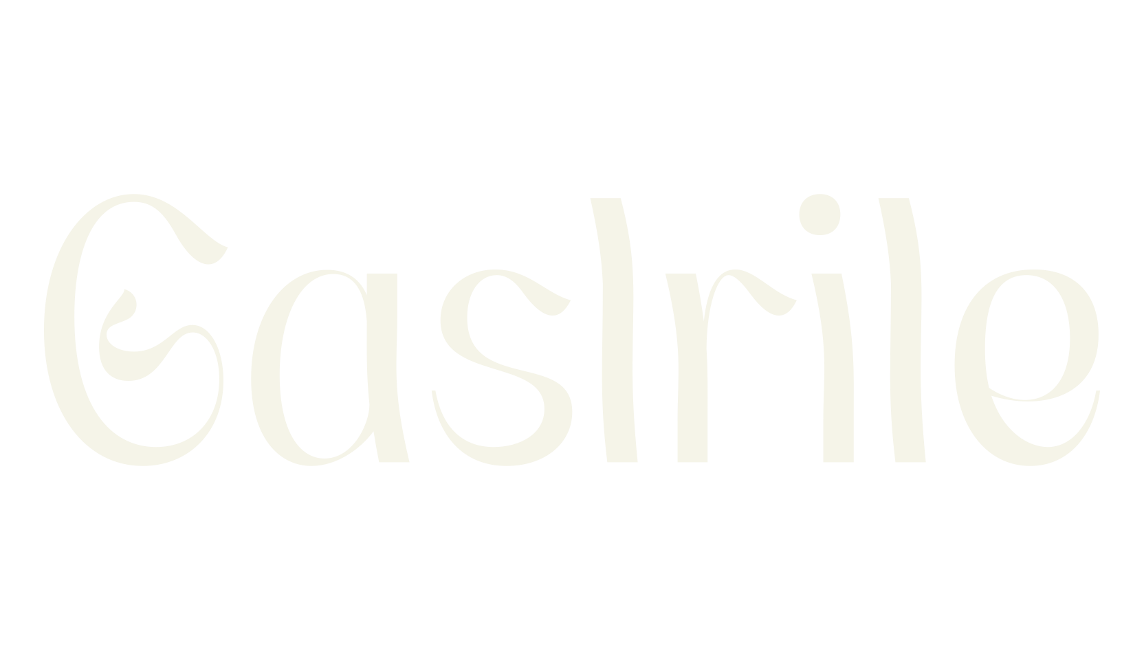 Gaslrile, serif font preview