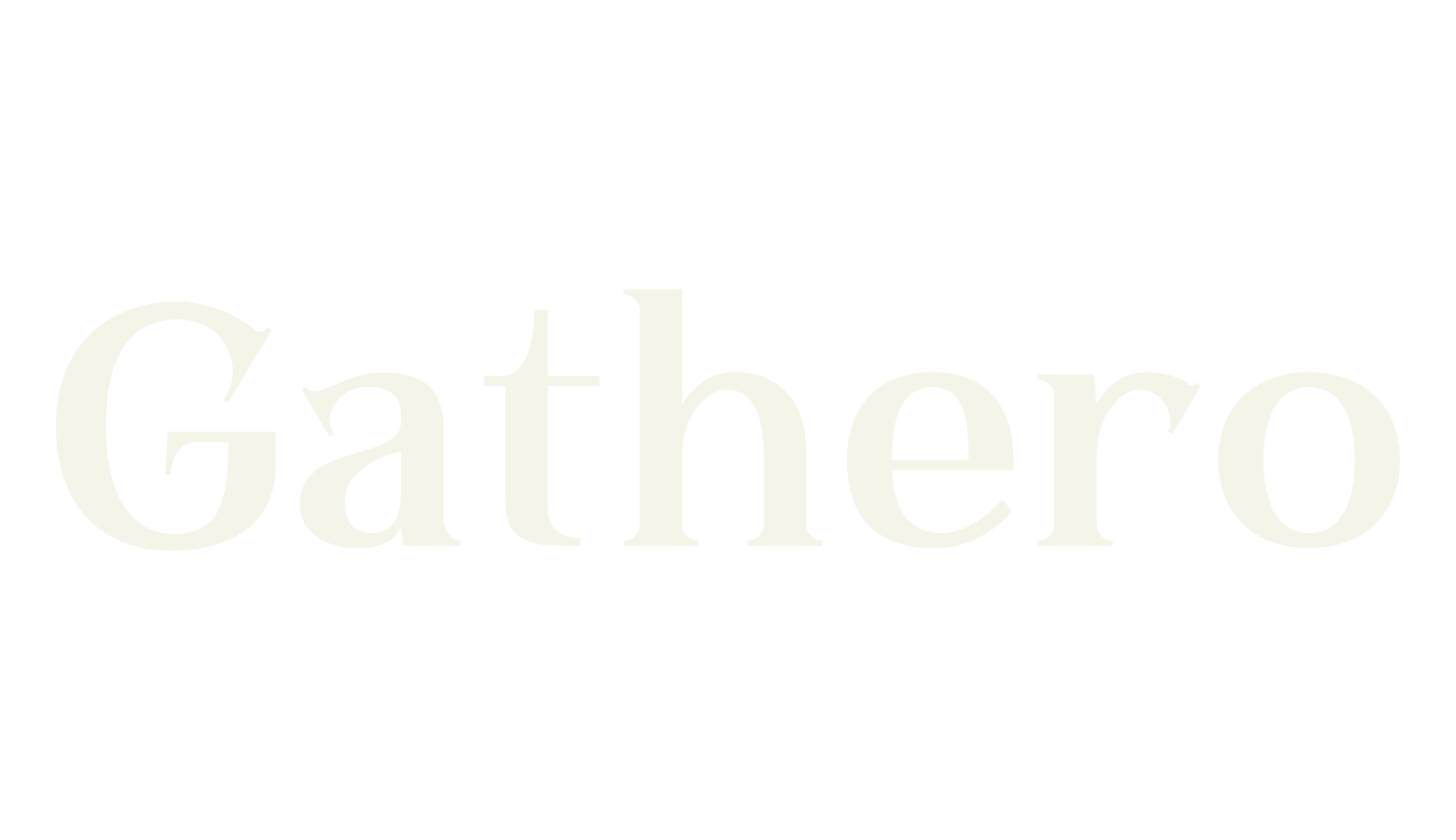 Gathero, serif font preview