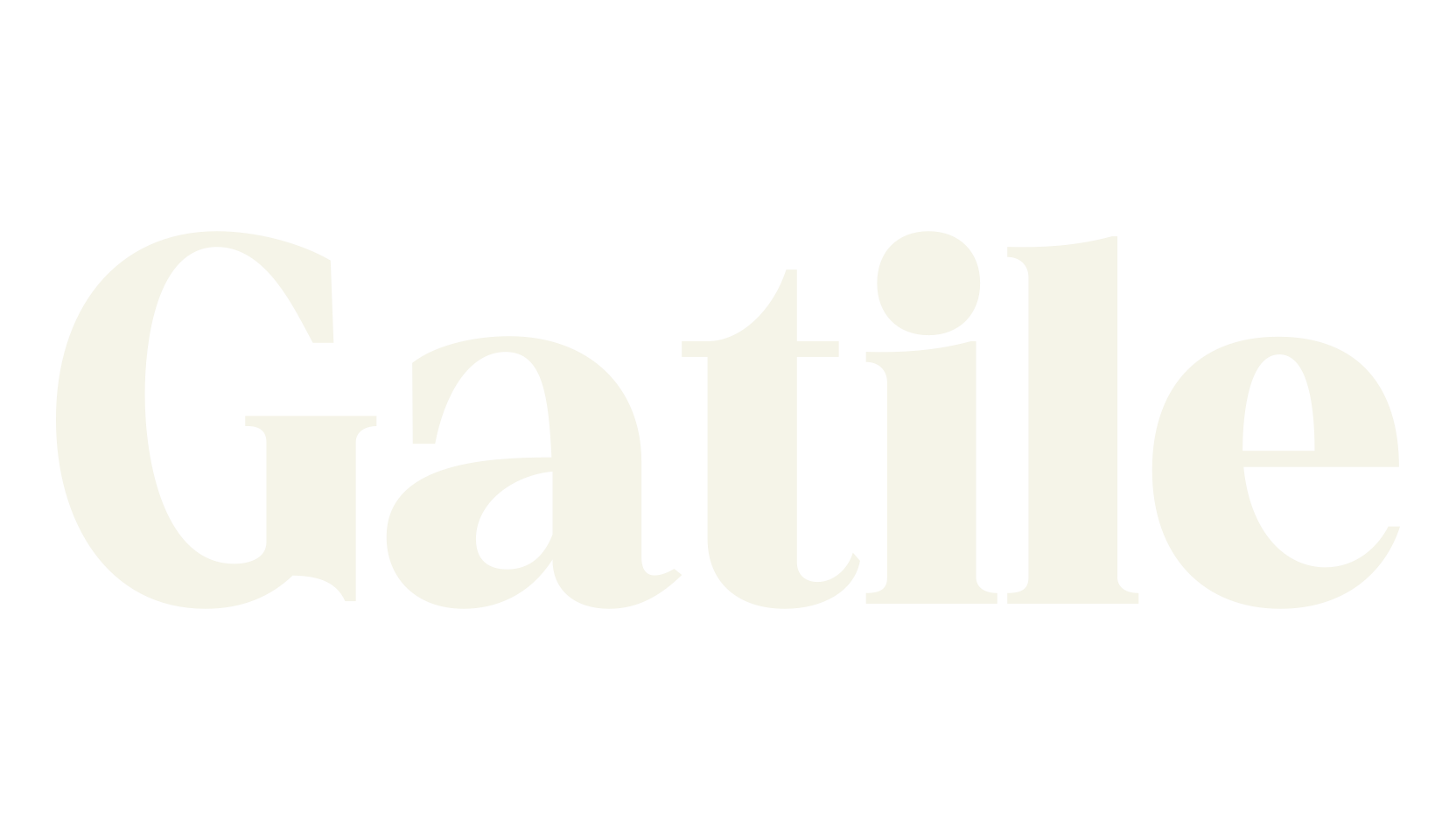 Gatile, serif font preview