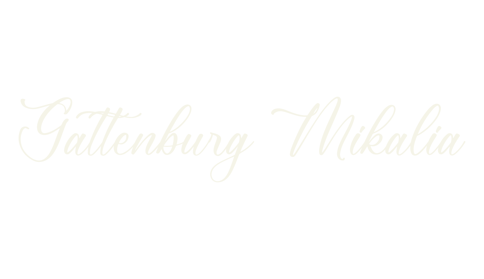Gattenburg Mikalia, script font preview