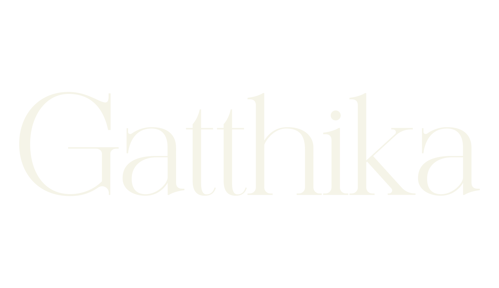 Gatthika, modern font preview