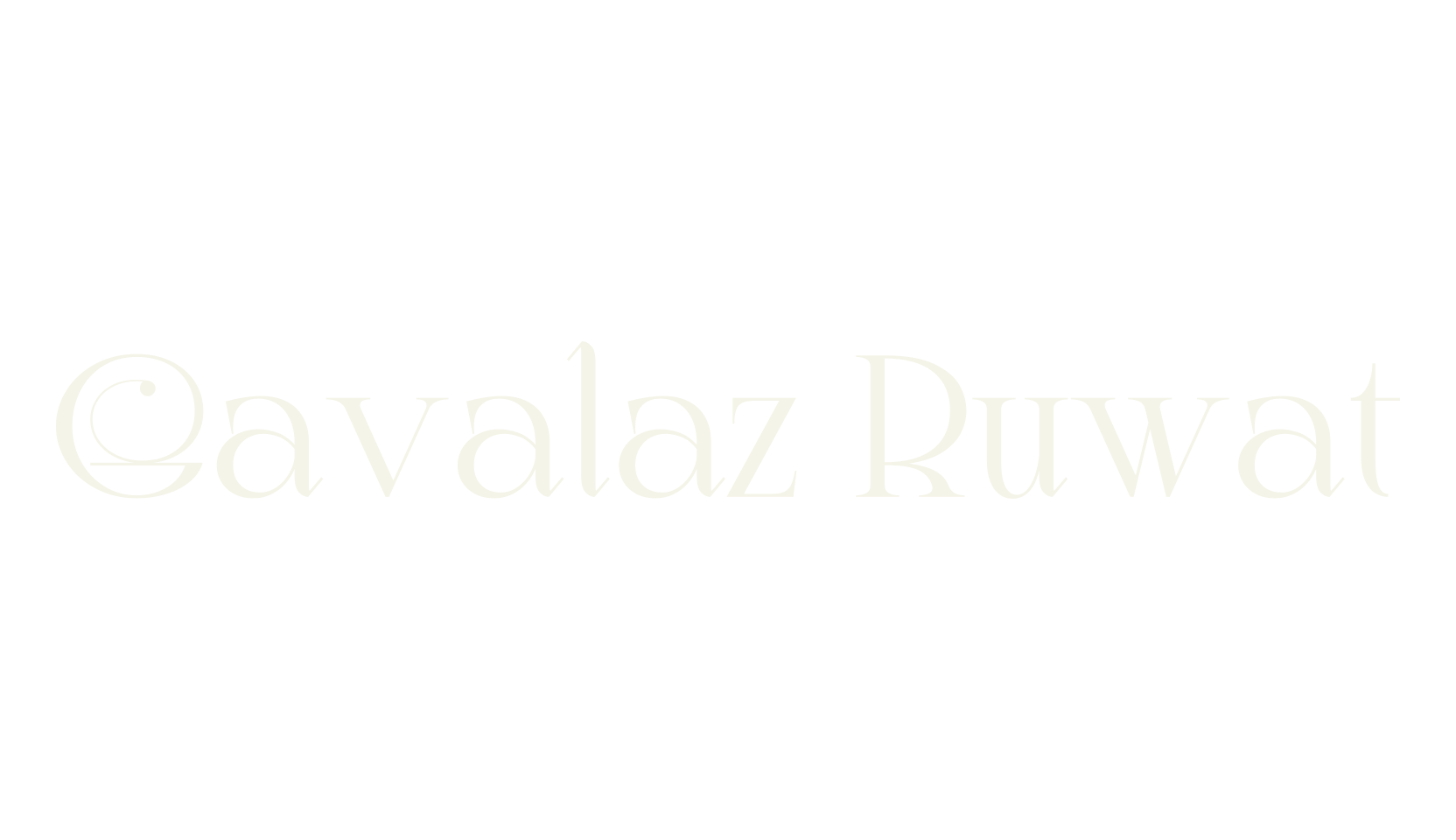 Gavalaz Ruwat, elegant font preview