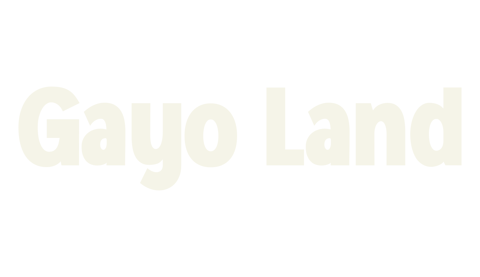 Gayo Land, bold font preview