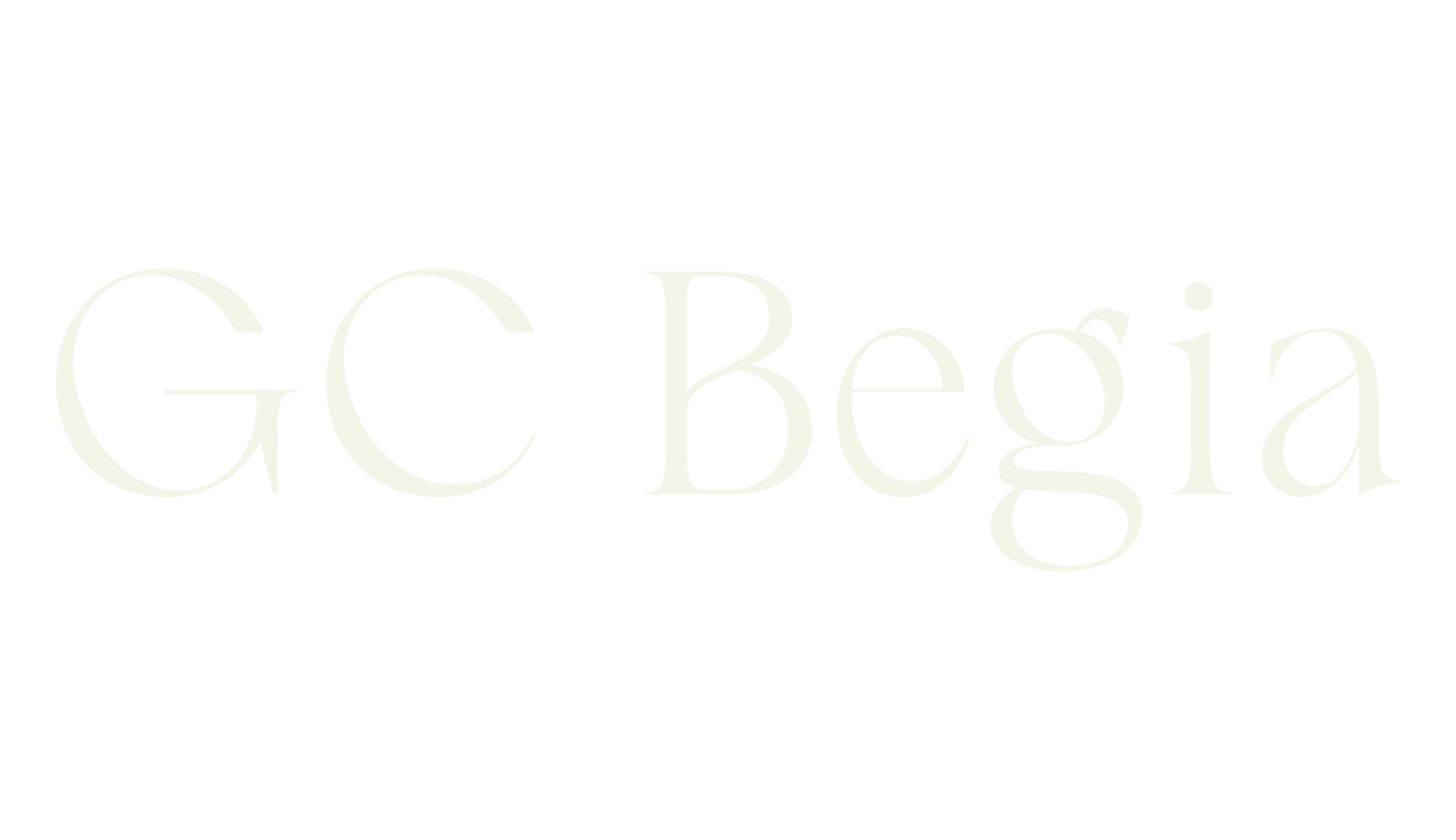 GC Begia, serif font preview