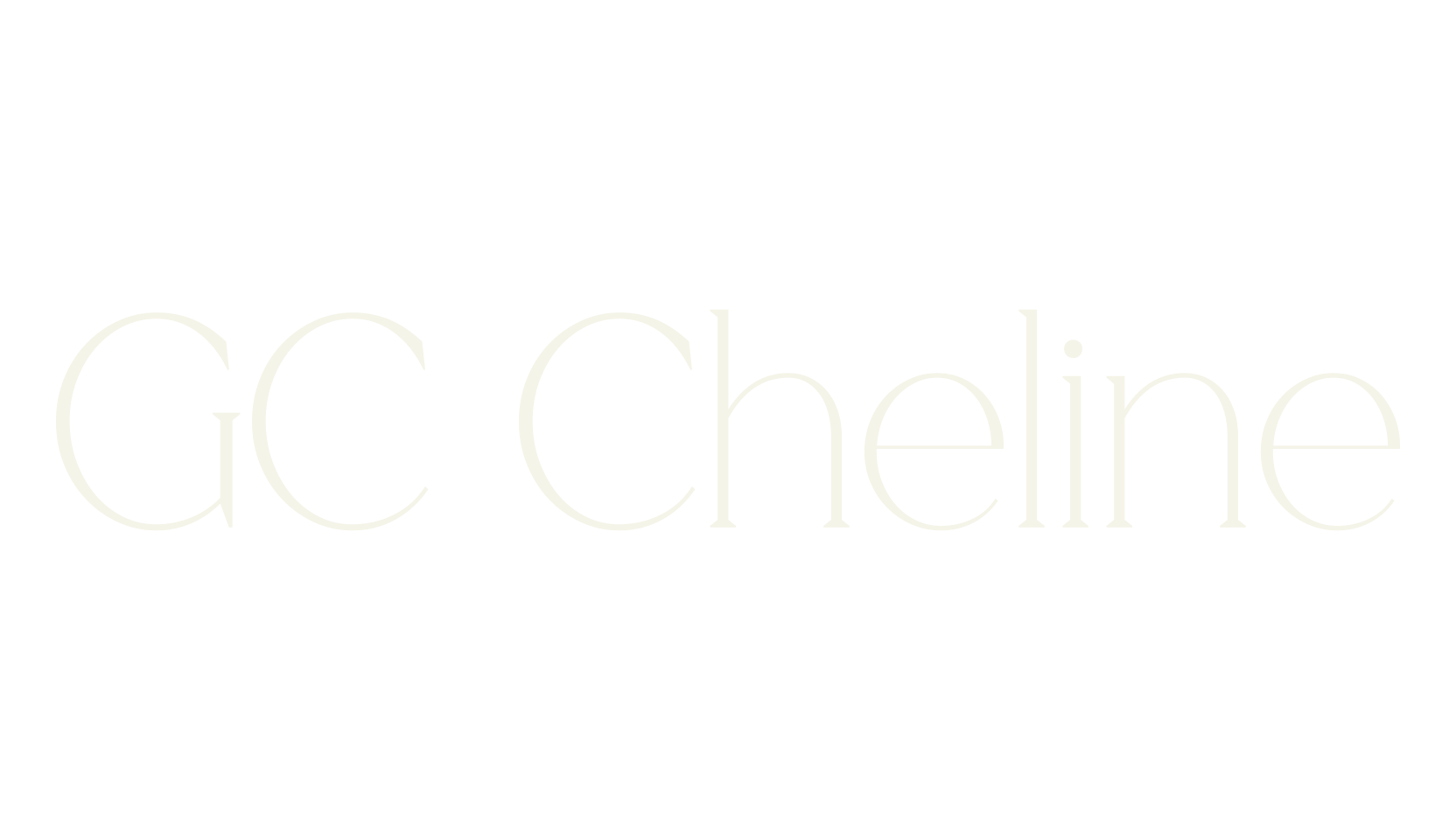 GC Cheline, brand font preview