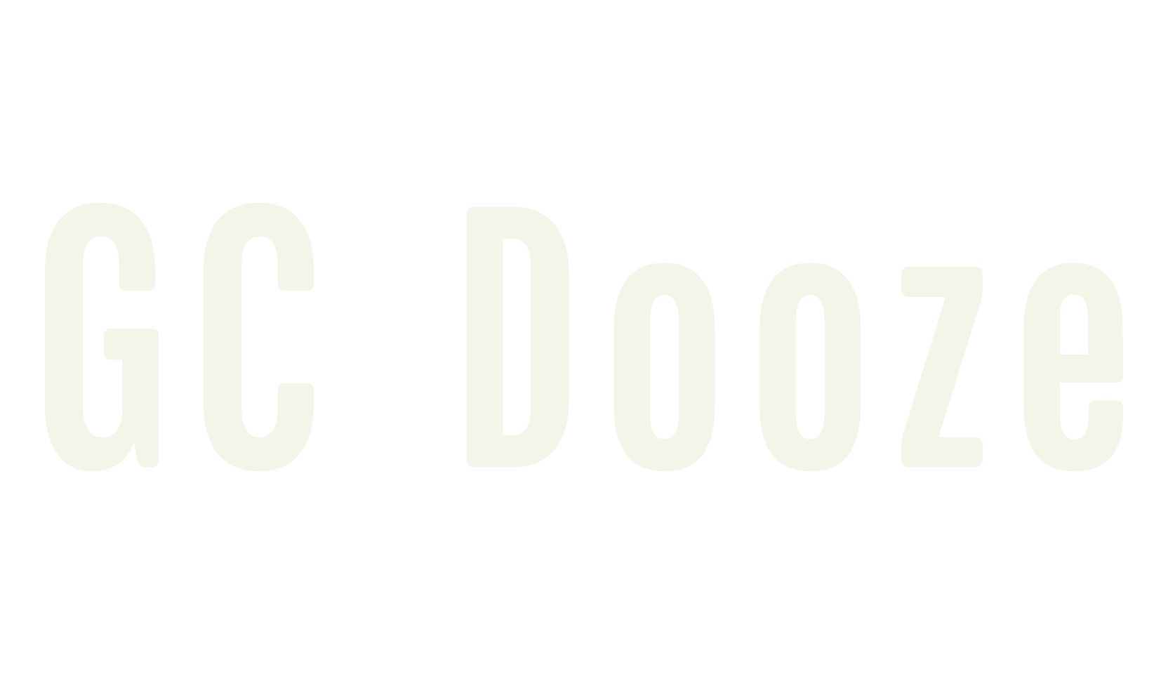 GC Dooze, condensed font preview