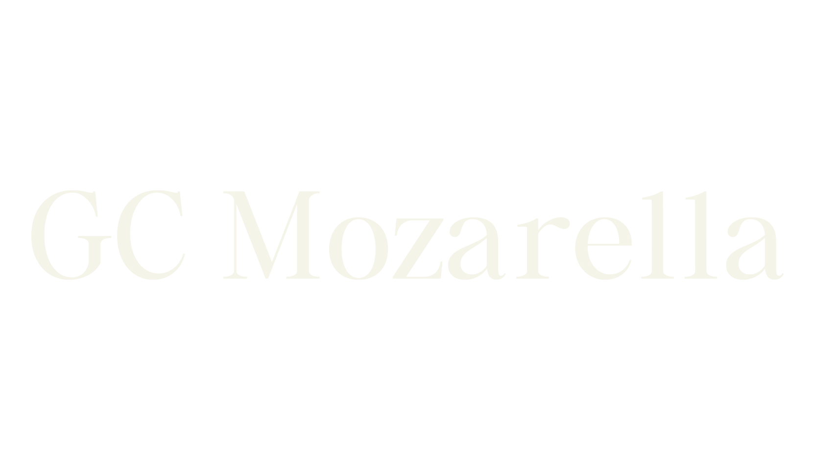 GC Mozarella, serif font preview