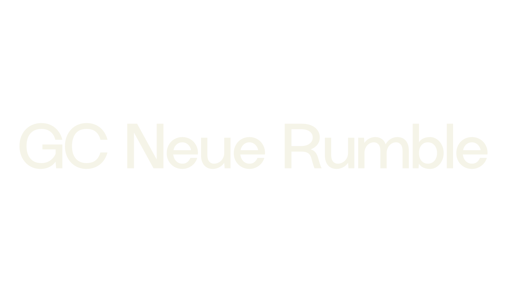 GC Neue Rumble, sans serif font preview
