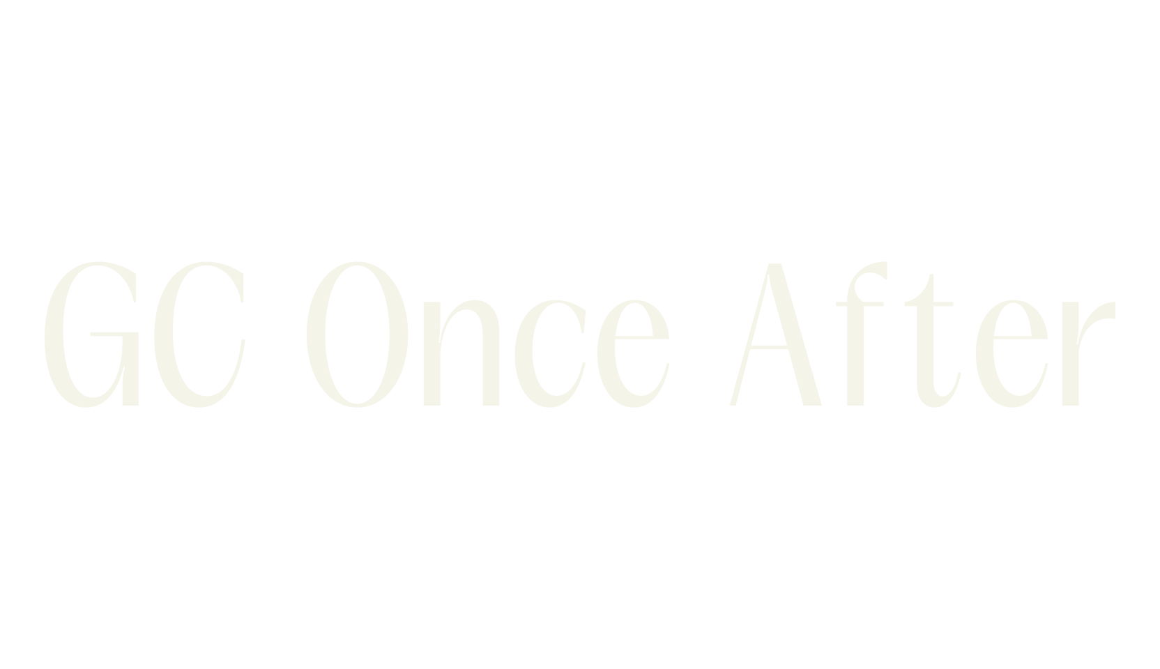 GC Once After, sans serif font preview