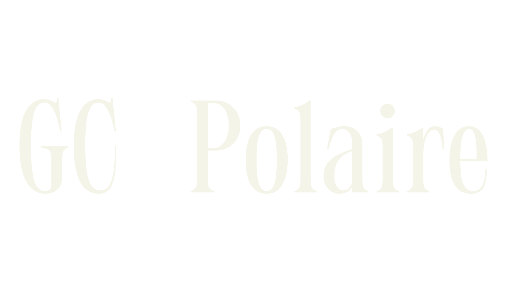 GC Polaire, condensed font preview