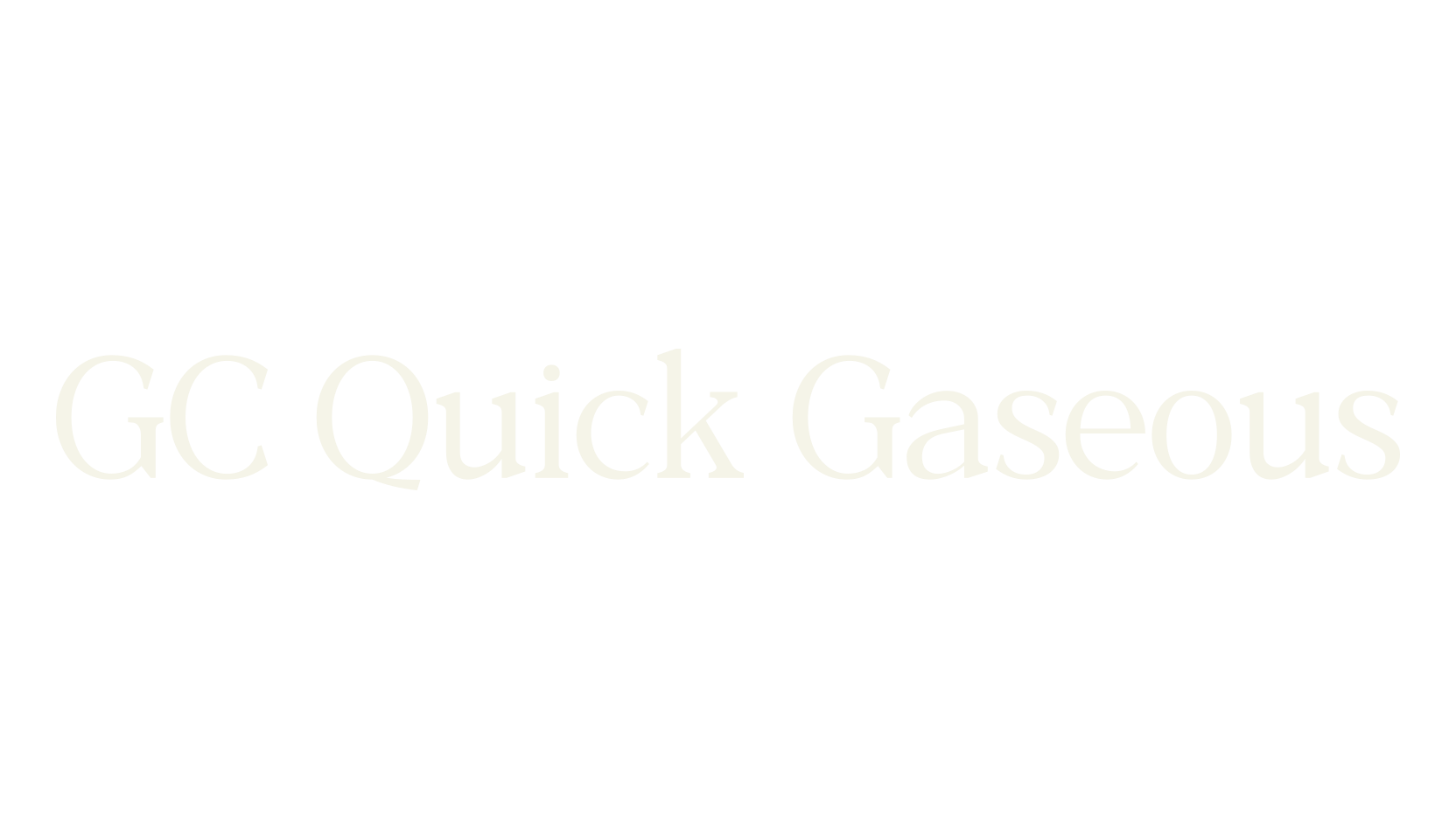 GC Quick Gaseous, magazine font preview