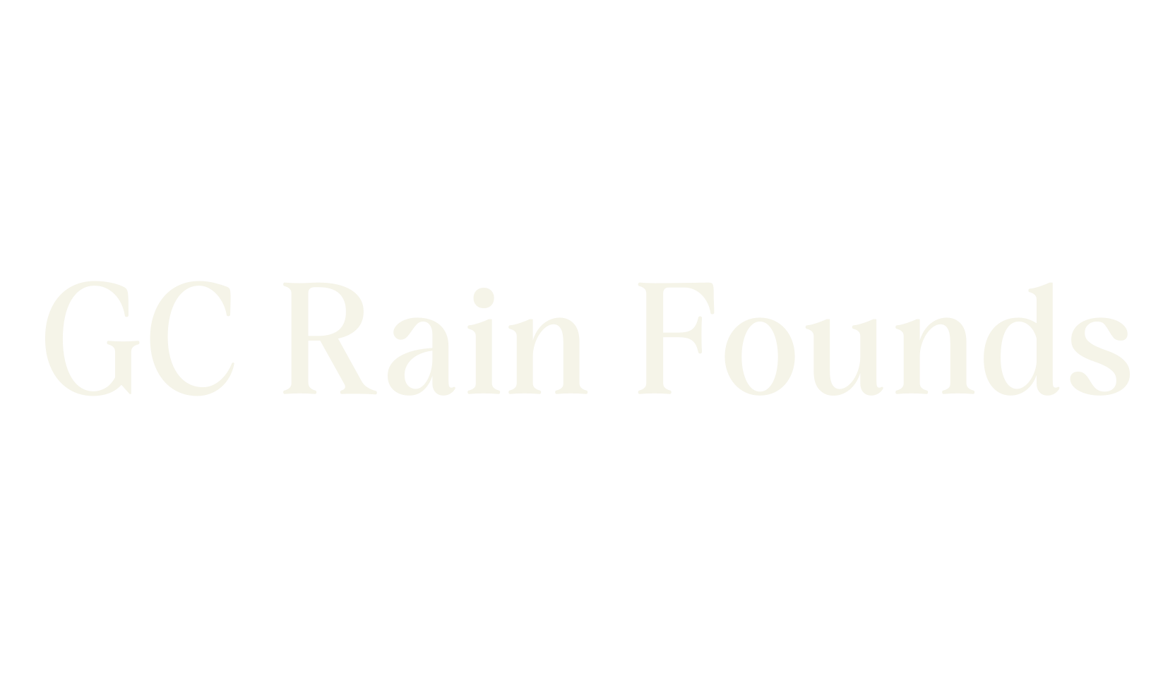 GC Rain Founds, vintage font preview