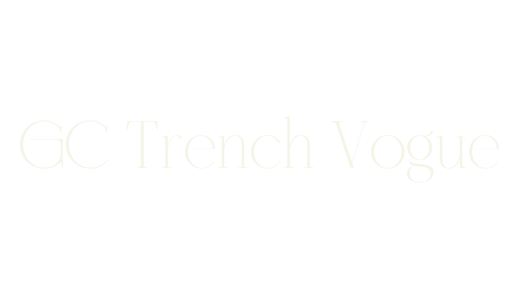 GC Trench Vogue, serif font preview