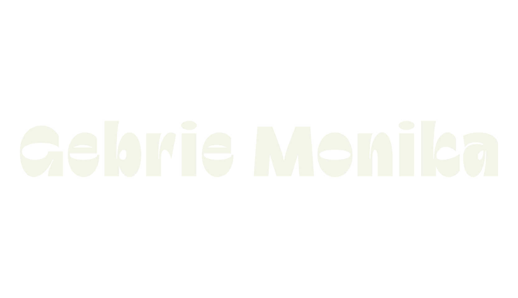 Gebrie Monika, sans serif font preview