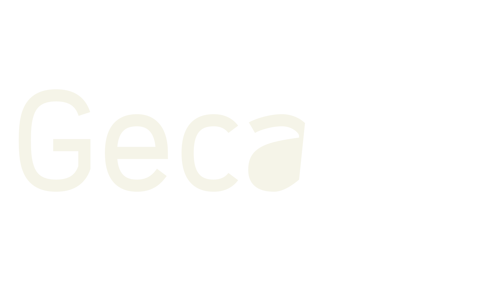 Gecade, sans serif font preview