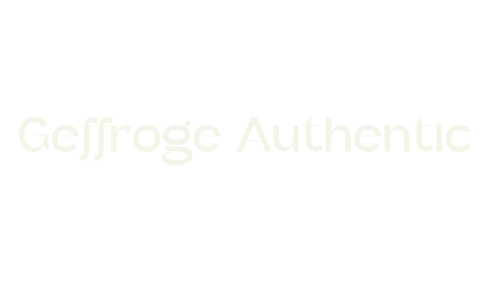 Geffroge Authentic, bold font preview