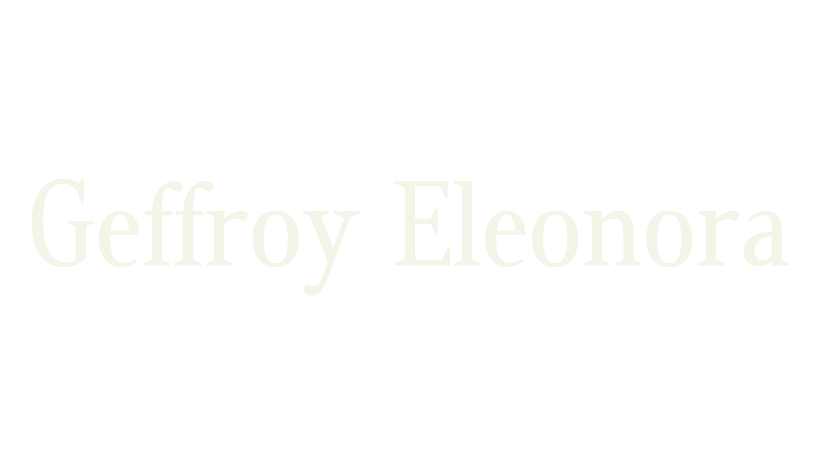 Geffroy Eleonora, 1990s font preview