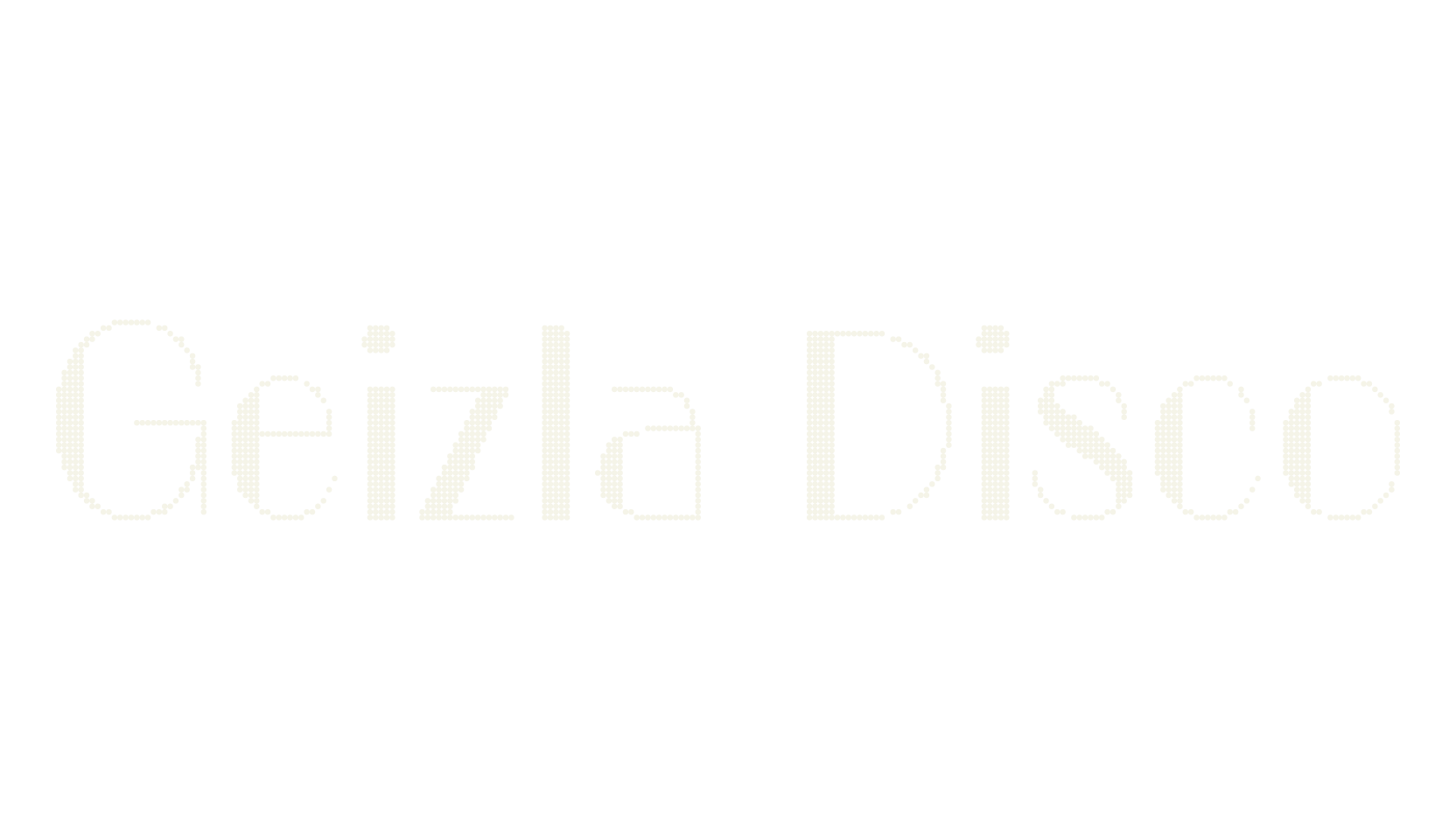 Geizla Disco, logo font preview