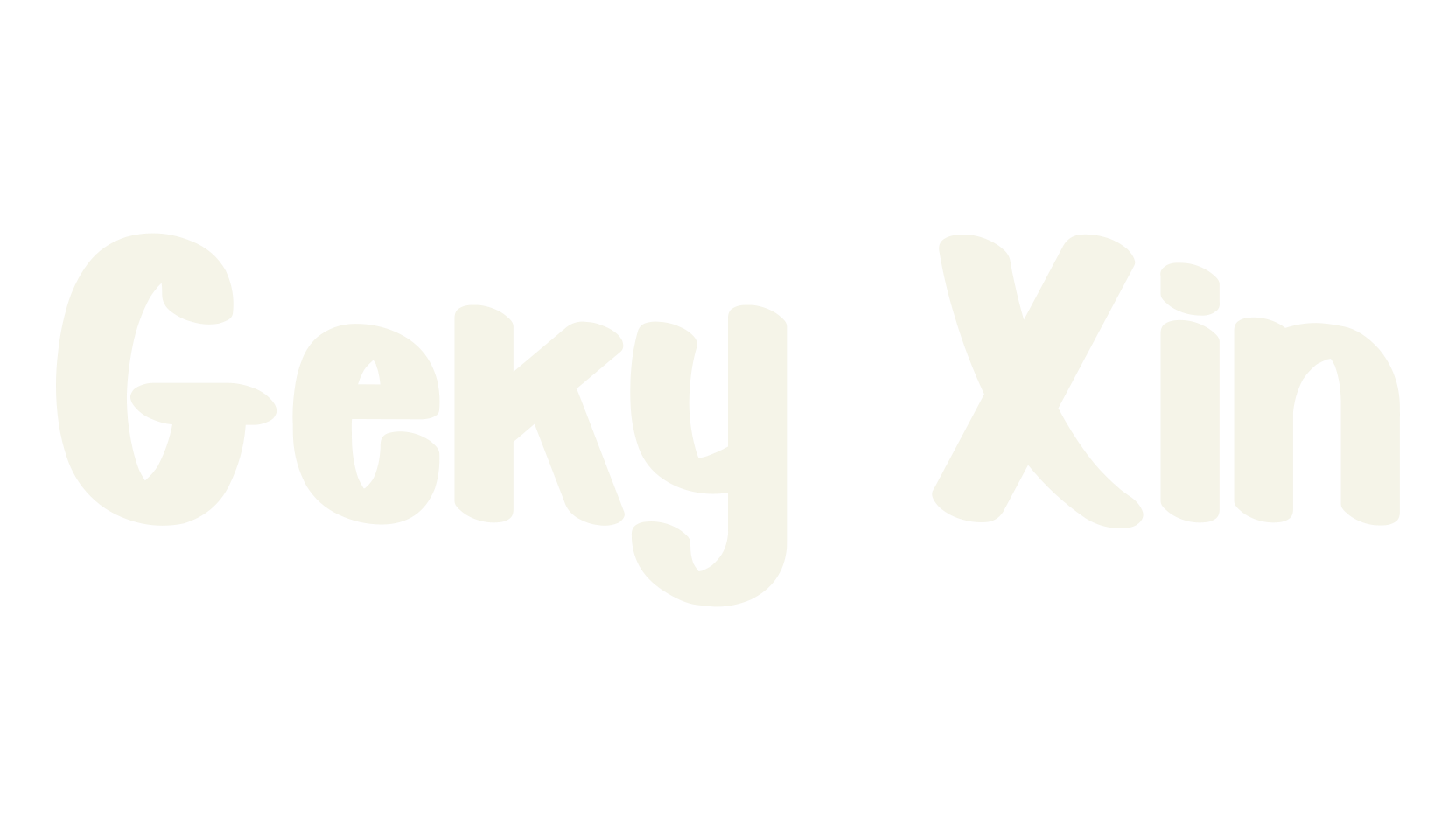 Geky Xin, cute font preview
