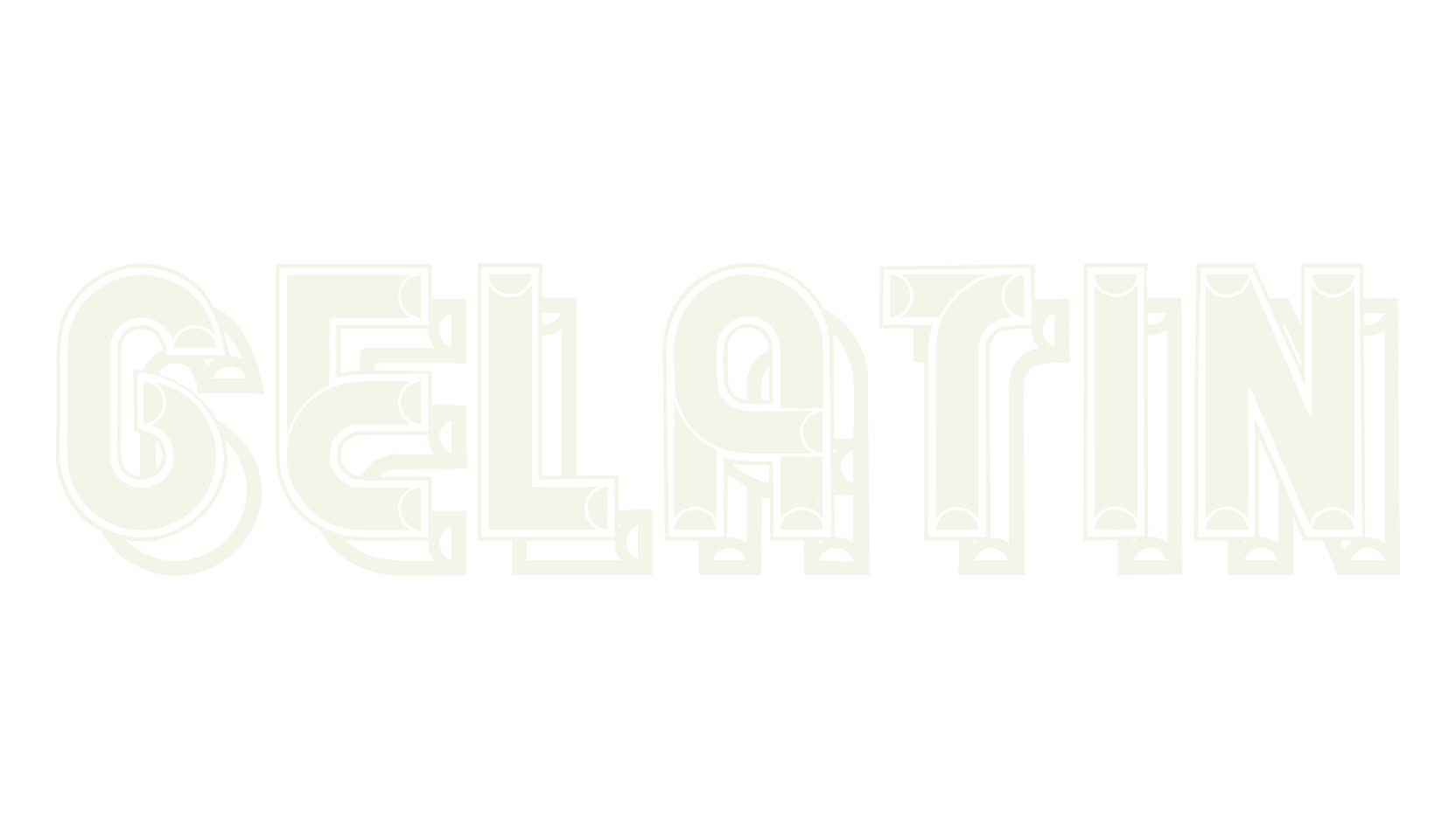Gelatin, art deco font preview