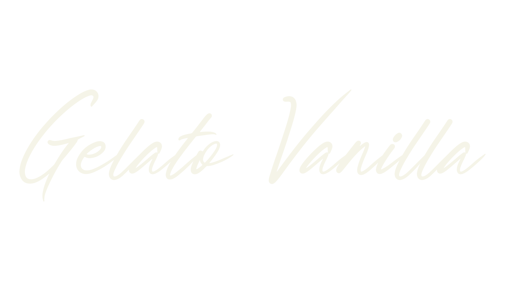 Gelato Vanilla, script font preview