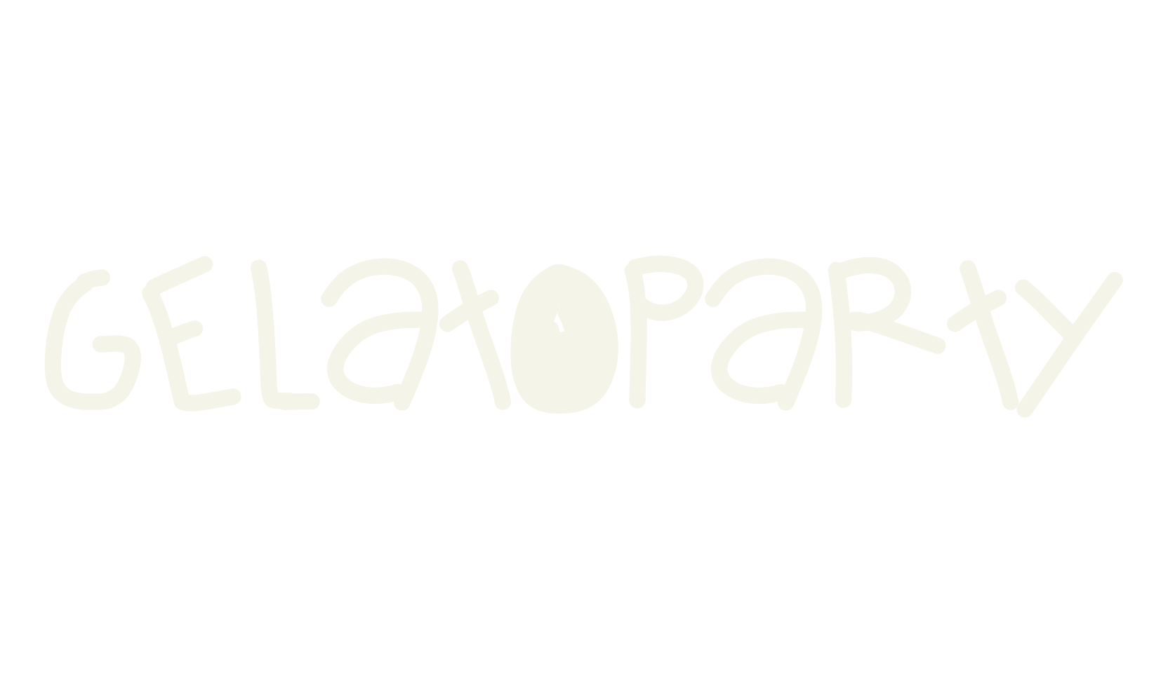 GelatoParty, handwritten font preview