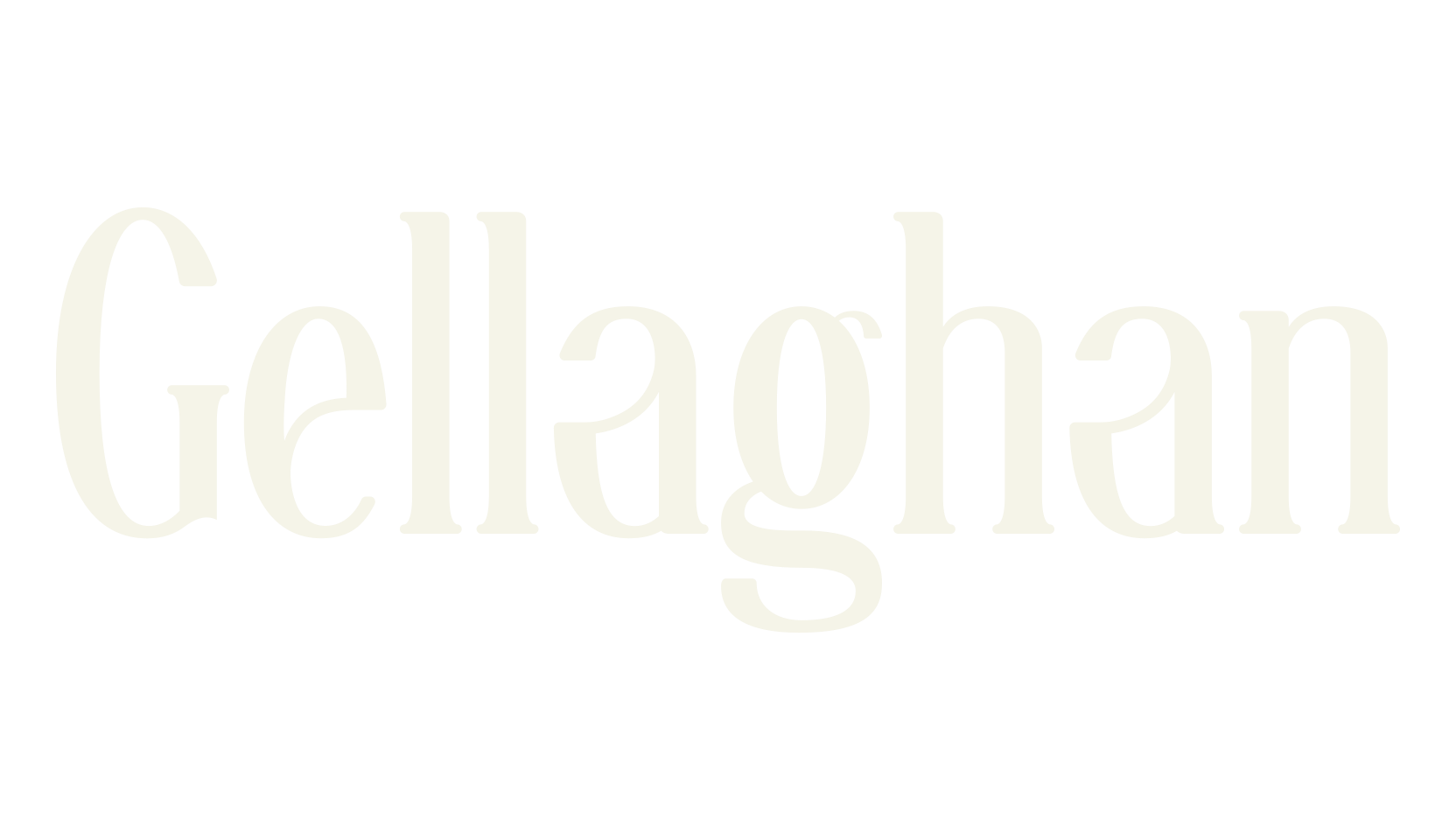 Gellaghan, retro font preview