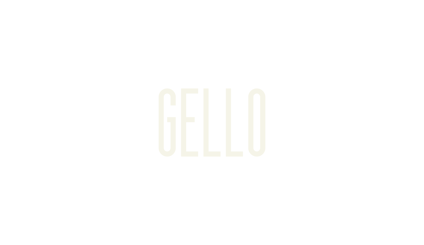 gello, sans serif font preview
