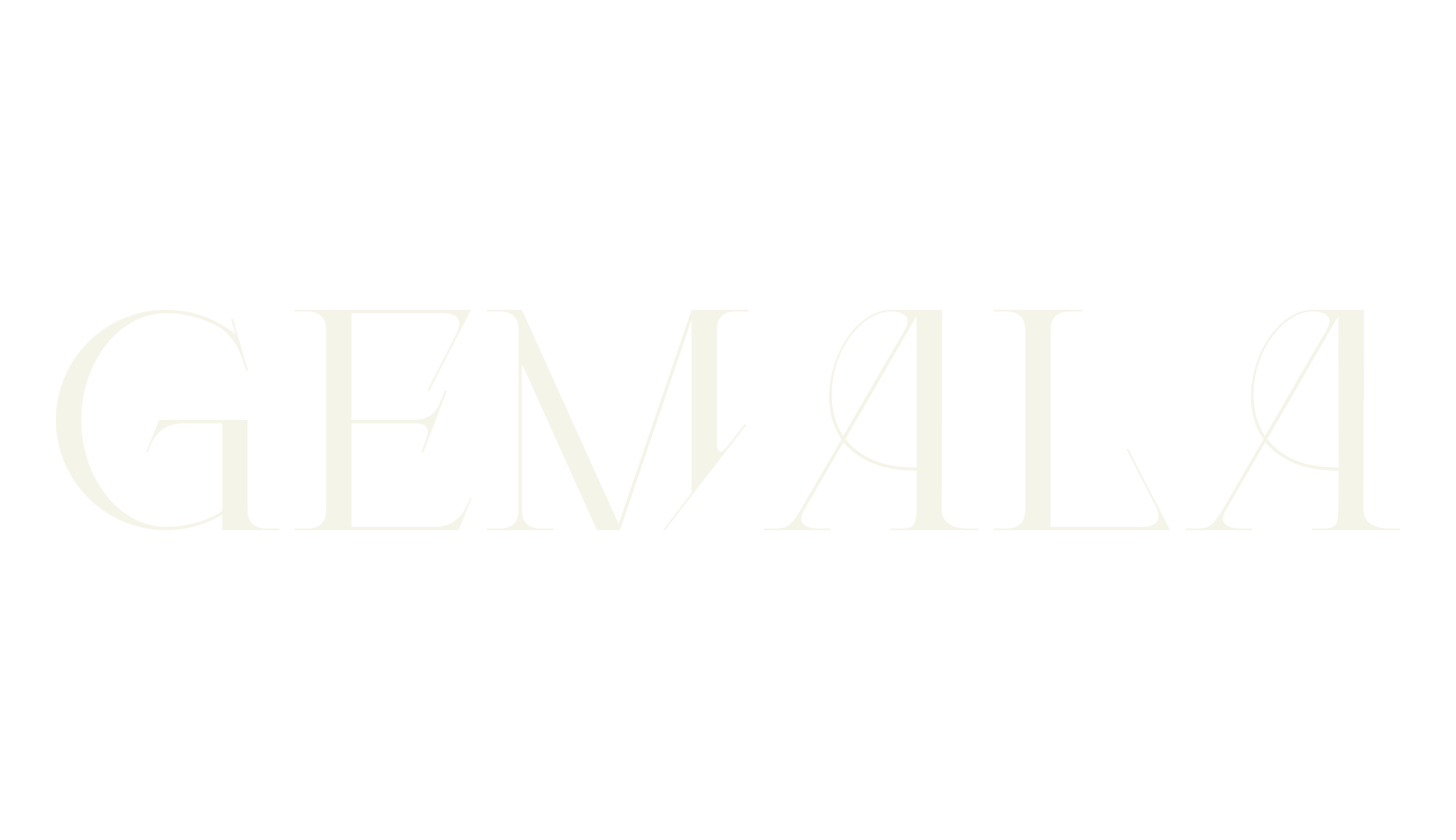Gemala, modern font preview