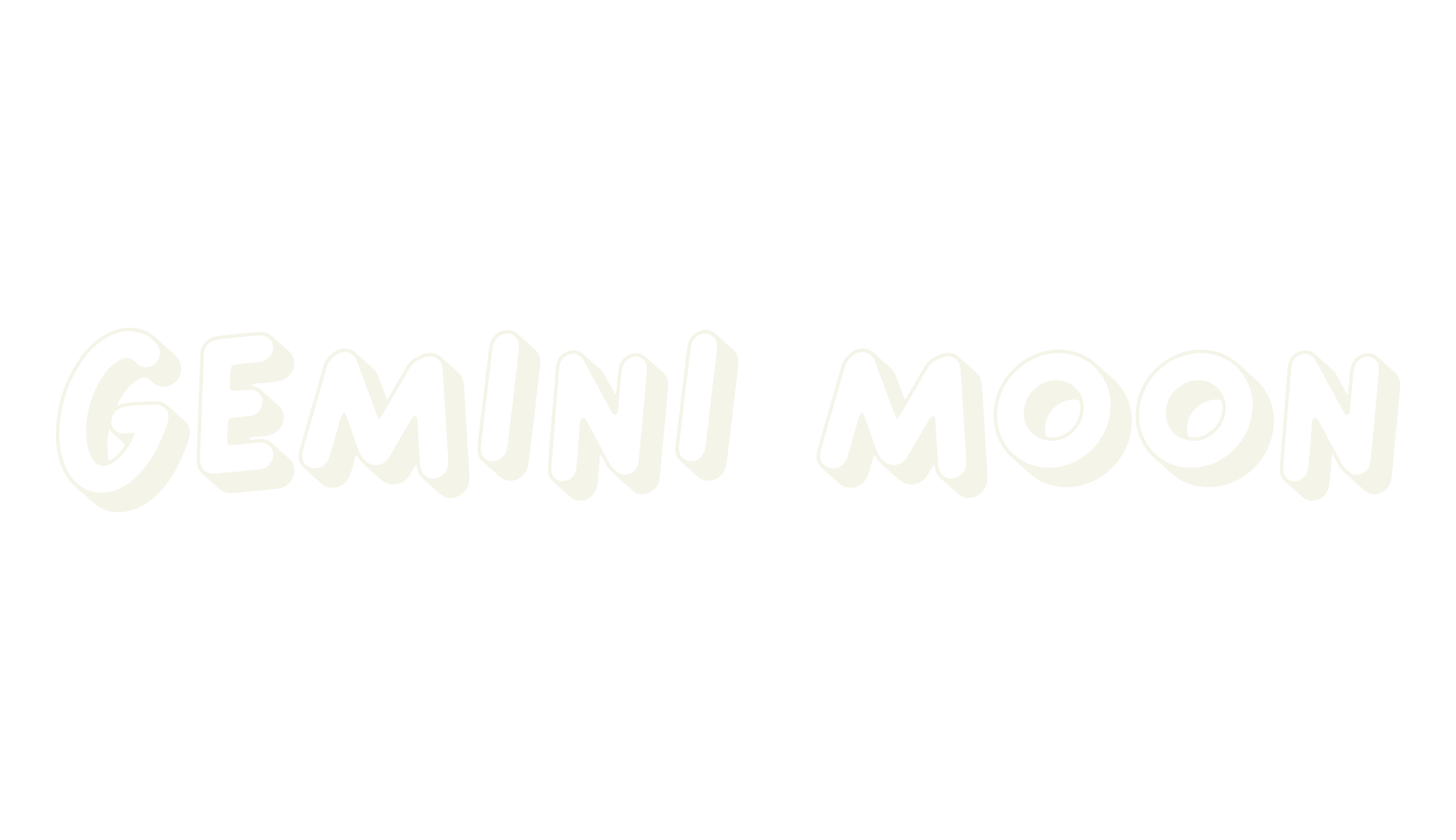 Gemini Moon, 3d font preview