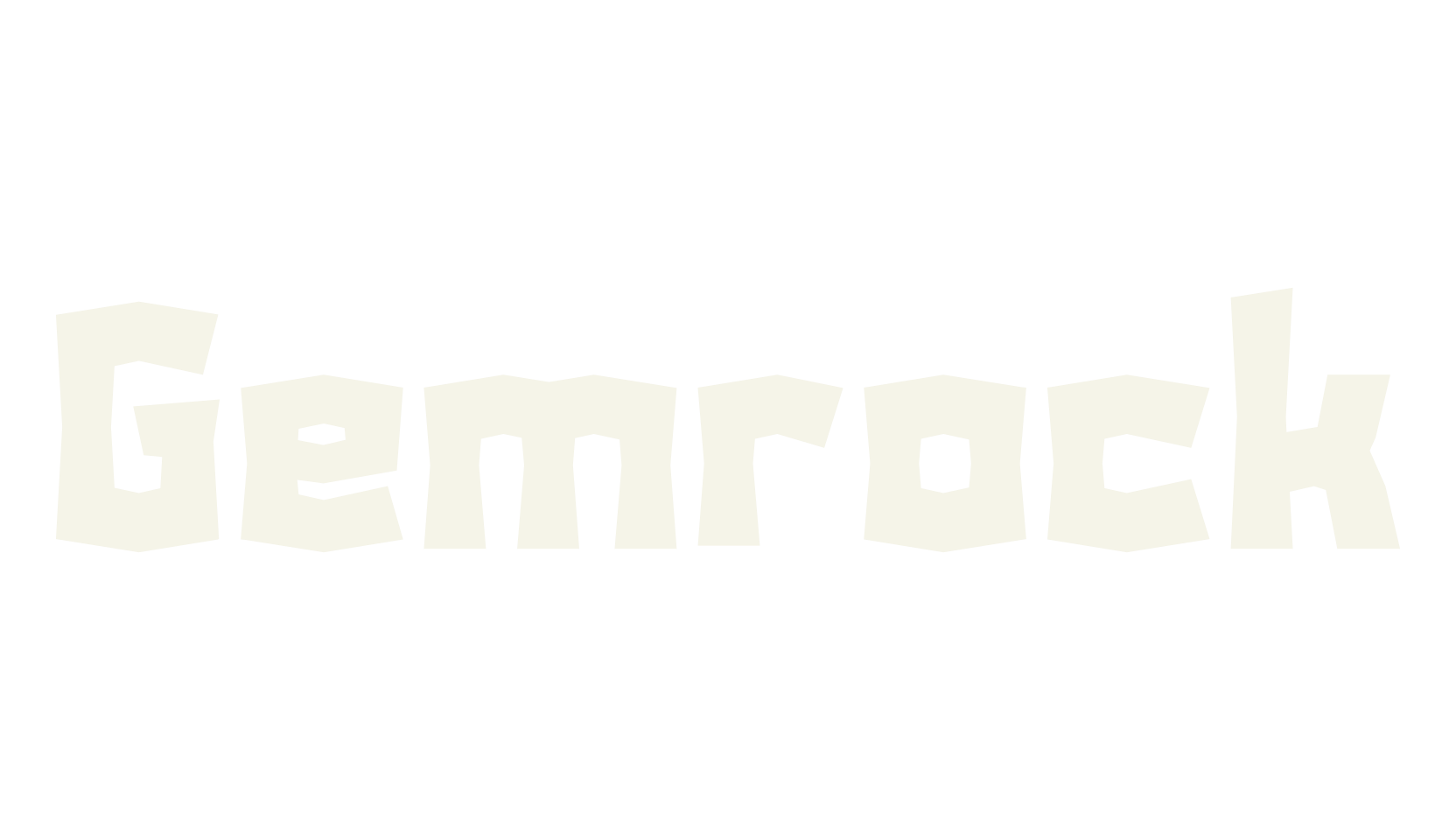 Gemrock, sans serif font preview